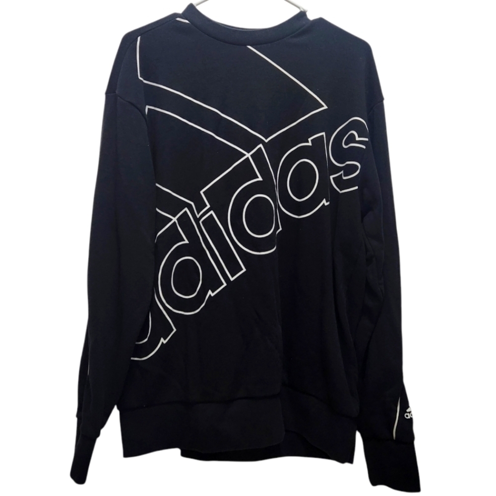 Adidas Giant Spellout Logo Sweatshirt Adult Size M Pullover Oversized Streetwear